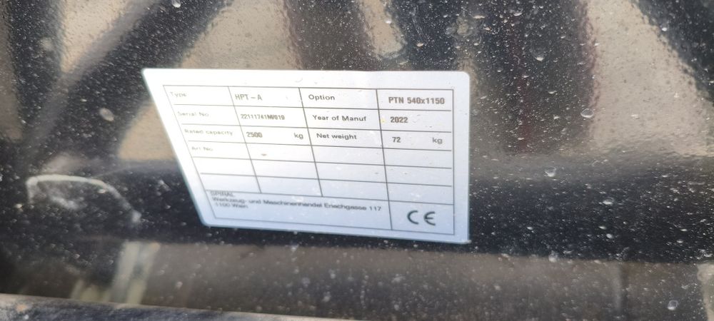 Wózek paletowy, paleciak 2500 kg