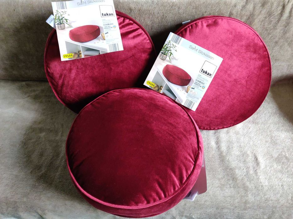 Pufa welur tukan, bardzo wygodna, nowa