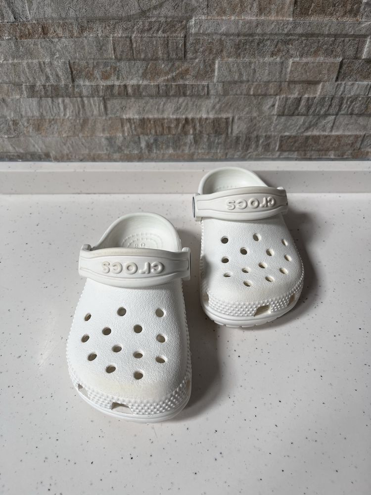 Детские шлёпанцы Crocs (белые)