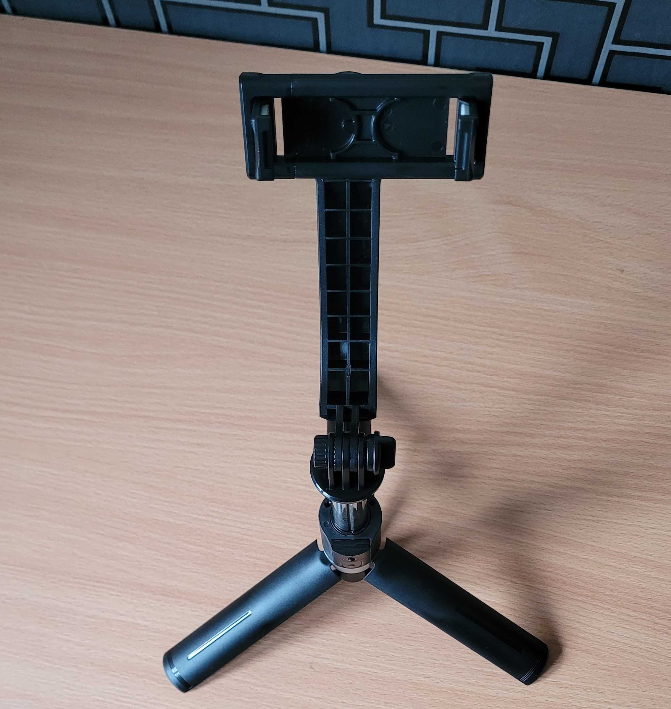 Statyw Bluetooth selfie stick LED 114cm + 2 x LAMPA