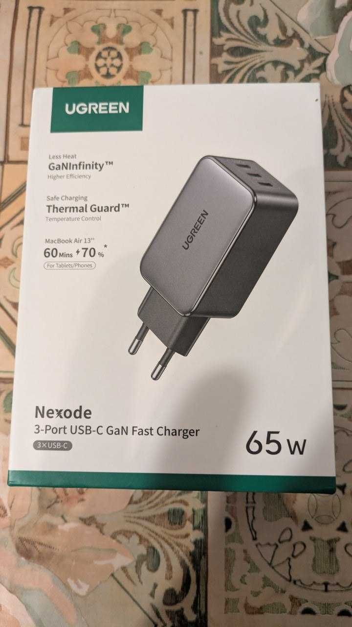 Зарядное Ugreen 65w NEXODE GaN Fast Charger (X556) Нова модель