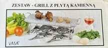 Grill z płytą kamienną - Zestaw VASA