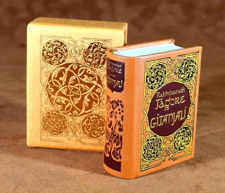 Gitanjali Pieśni ofiarne Rabindranath Tagore miniaturowa książka mini