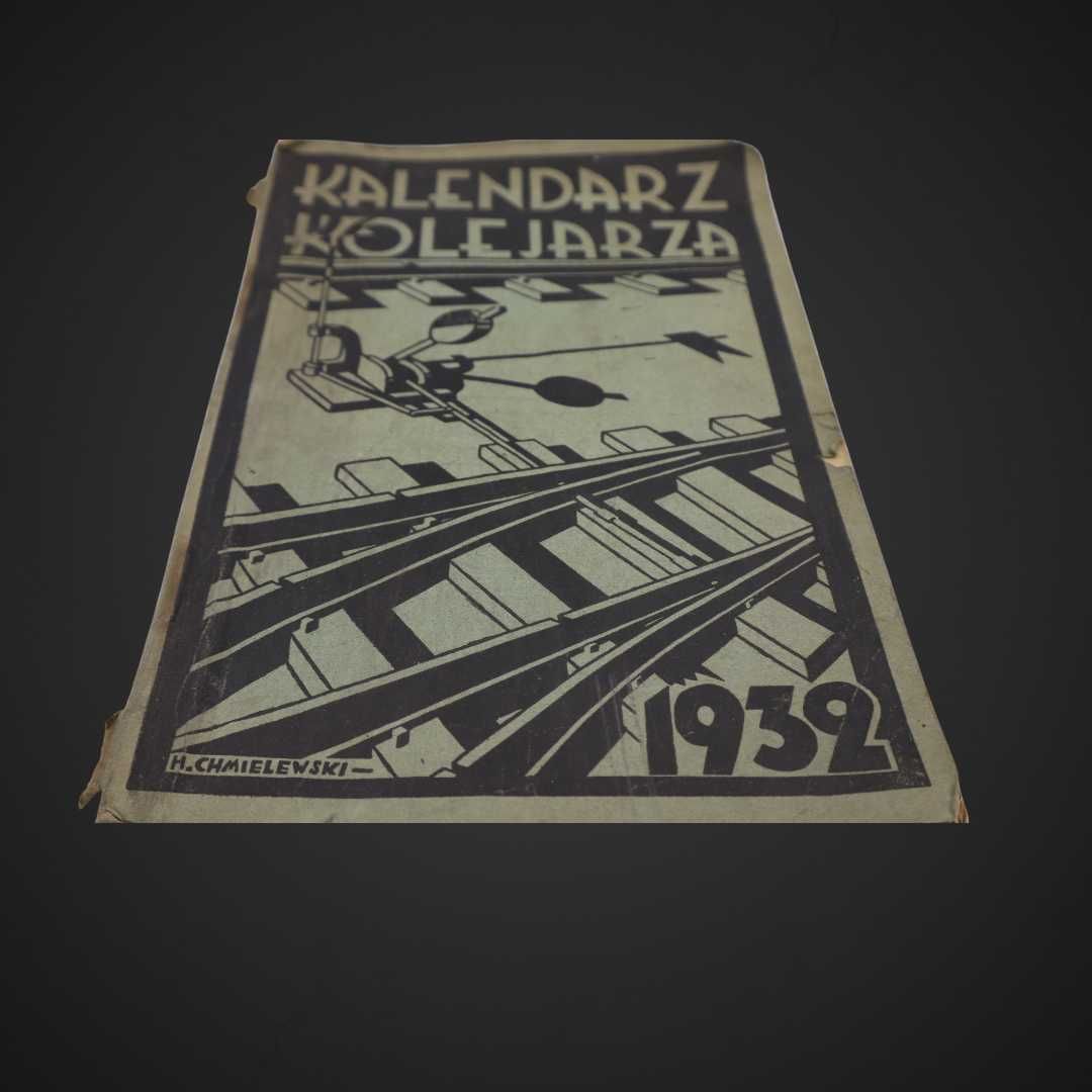 Kalendarz KOLEJARZA 1932R Drukarnia Warszawa Warecka7 lk0504