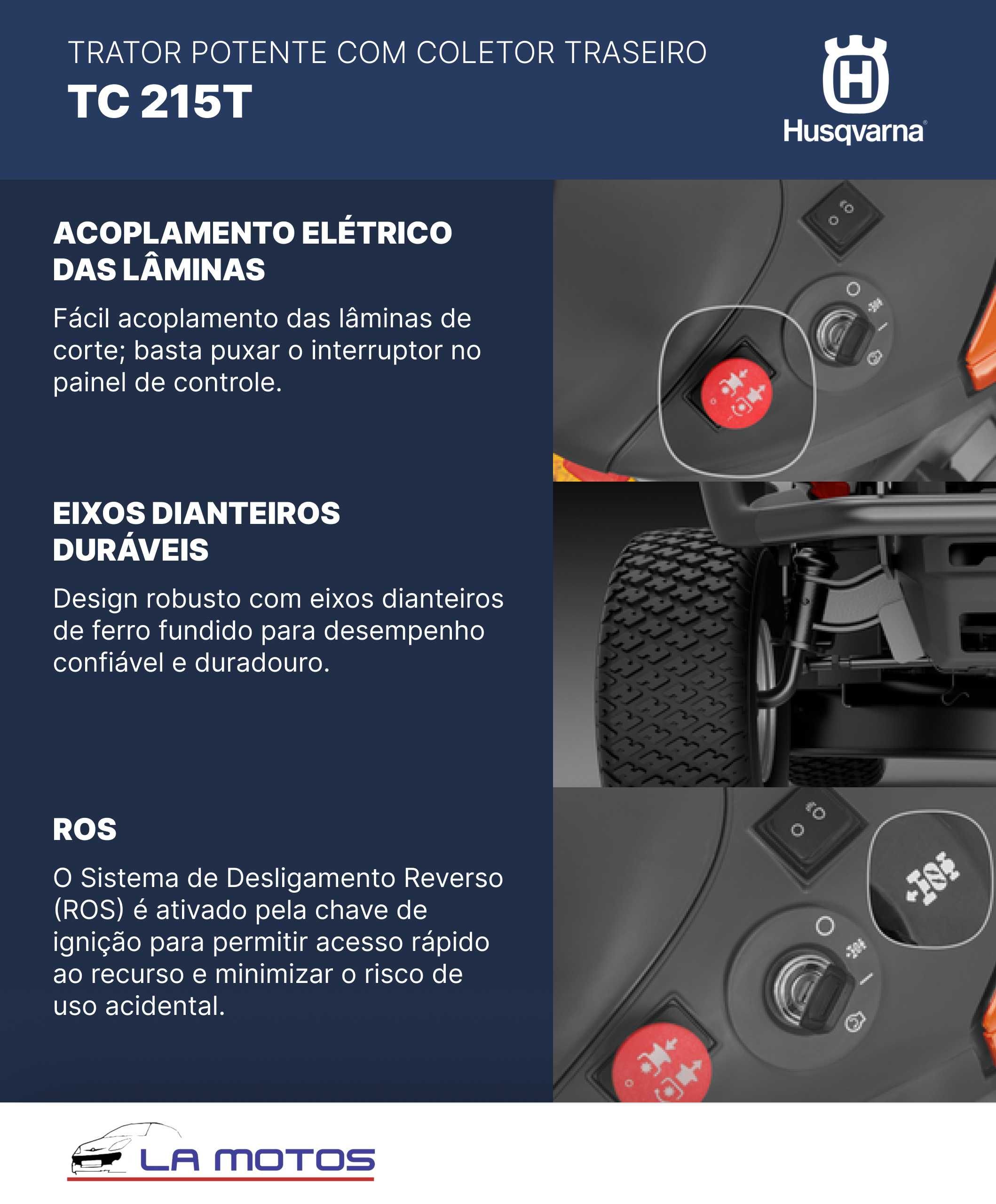 Trator de jardim Husqvarna TC 215T