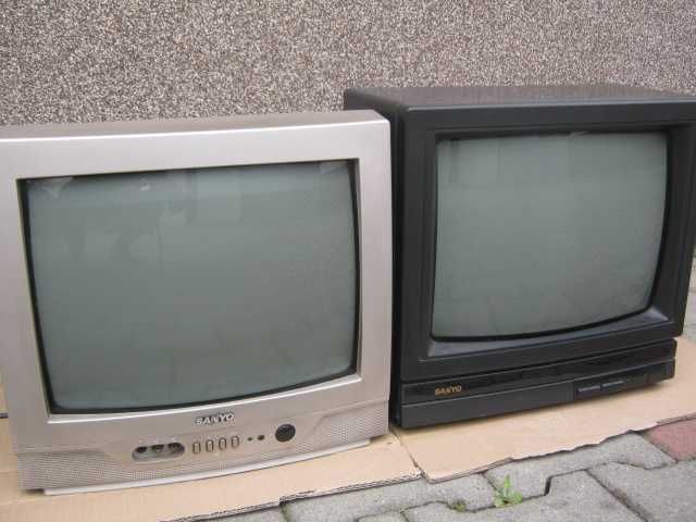TV  Sanyo kolorowy z pilotem kolor obudowy czarny lub srebny sprawne 1