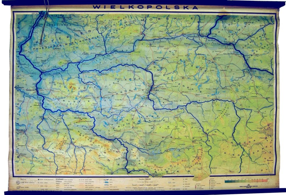 Duża ścienna MAPA Wielkopolska