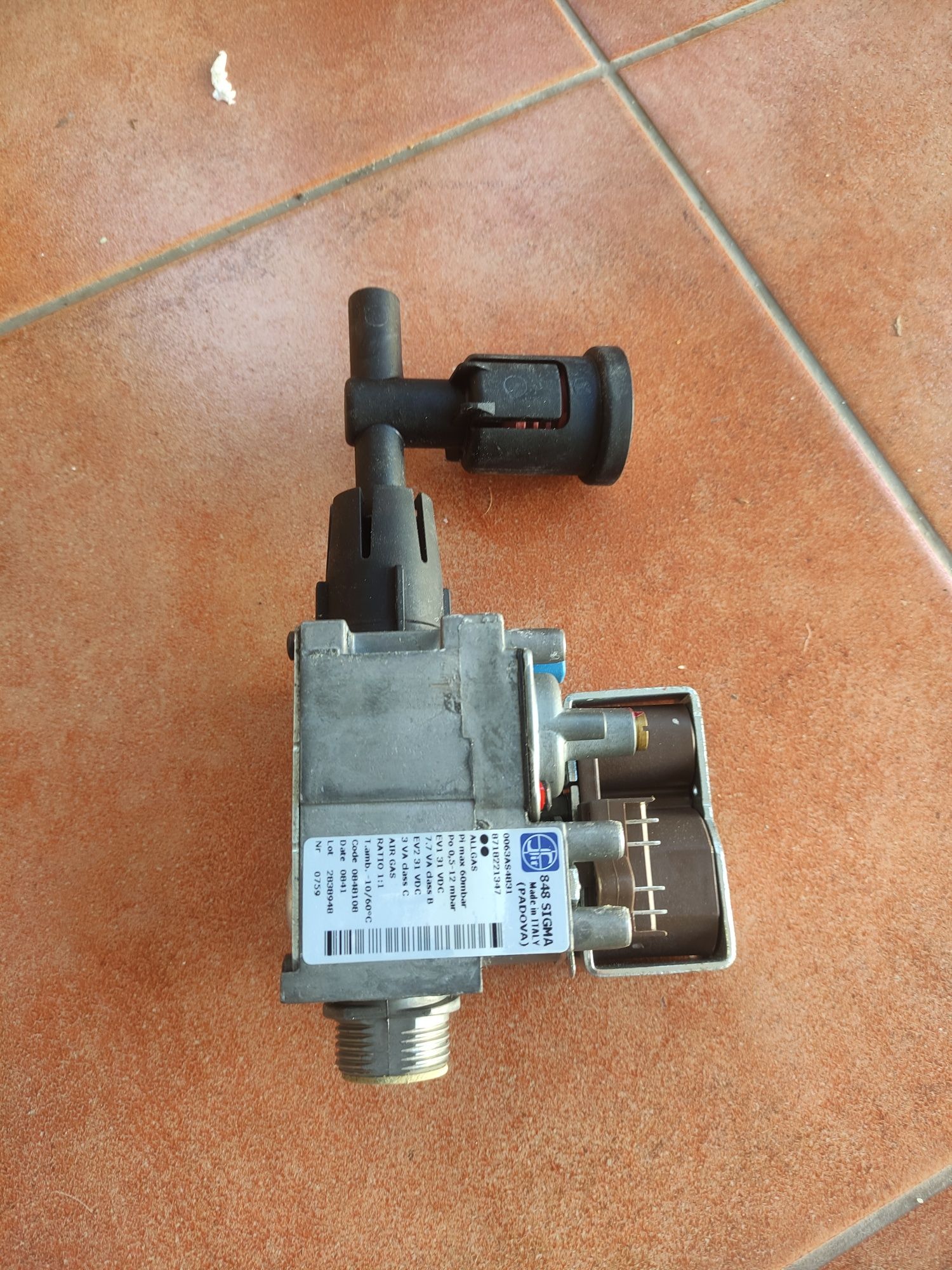 Válvula de gás Sigma 848 Allgas para caldeira a gás
