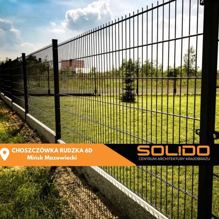 Panel ogrodzeniowy / ogrodzenia panelowe / podmurówka betonowa