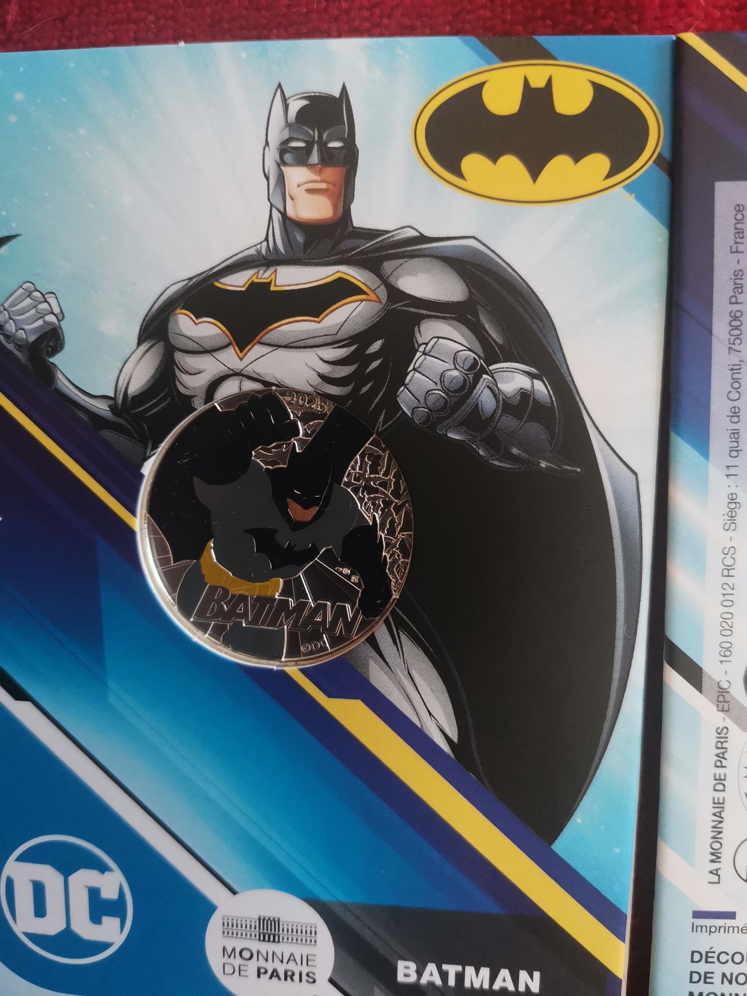 Moedas de 10€ prata - coleção DC Comics