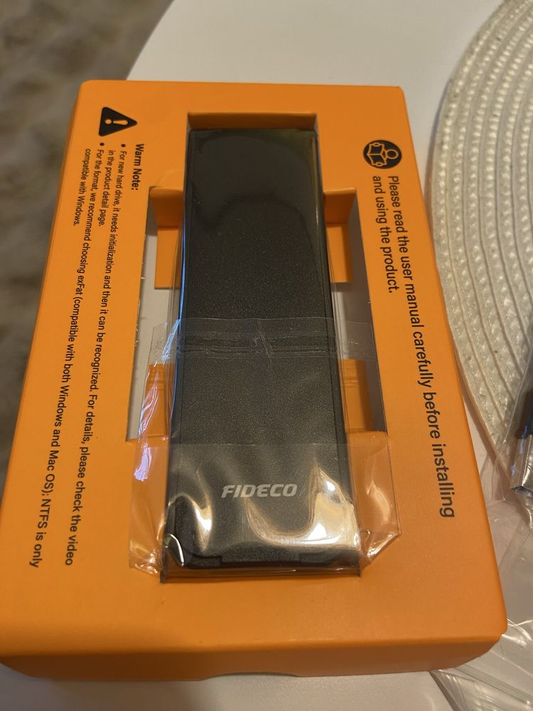 FIDECO Obudowa M.2 NVMe, obudowa USB 3.2 Gen 2 NVMe SSD, adapter