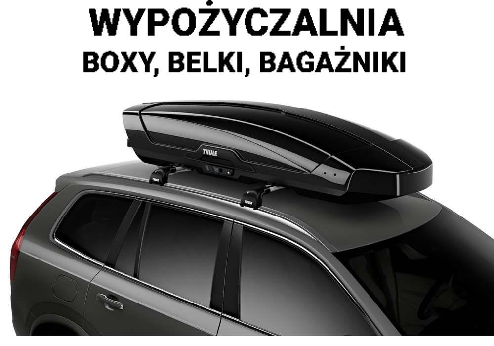 Wynajmę wypożyczę box dachowy bagażnik rowerowy belki dachowe deskę SU