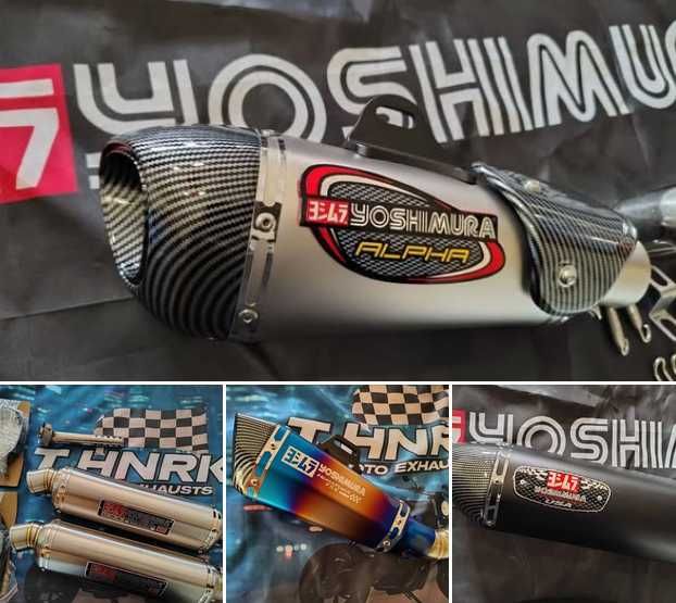ponteiras de escape  moto yoshimura - r77,tss,alpha- ver fotos