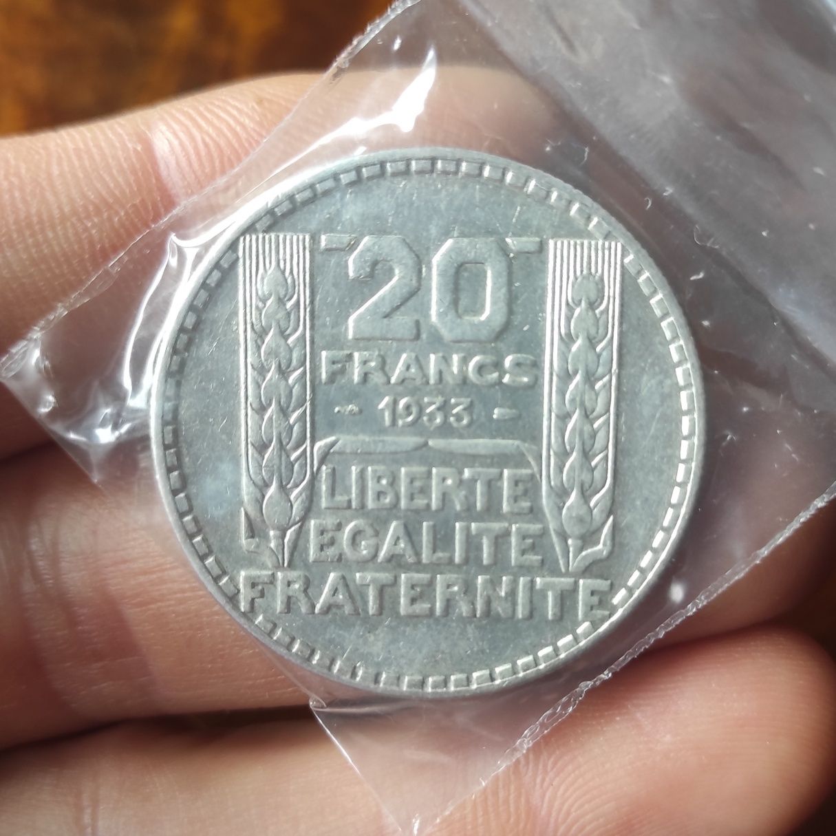 20 franków 1933 ładny stan