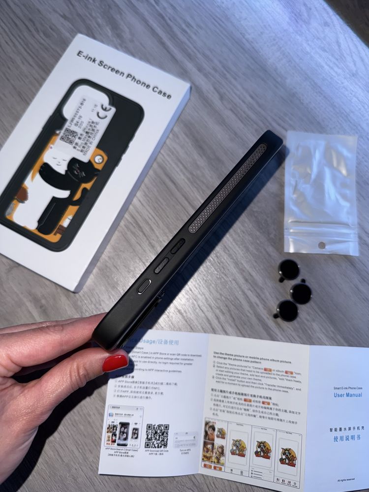 E ink Screen Iphone 16Pro Max чехол,бампер Nfc