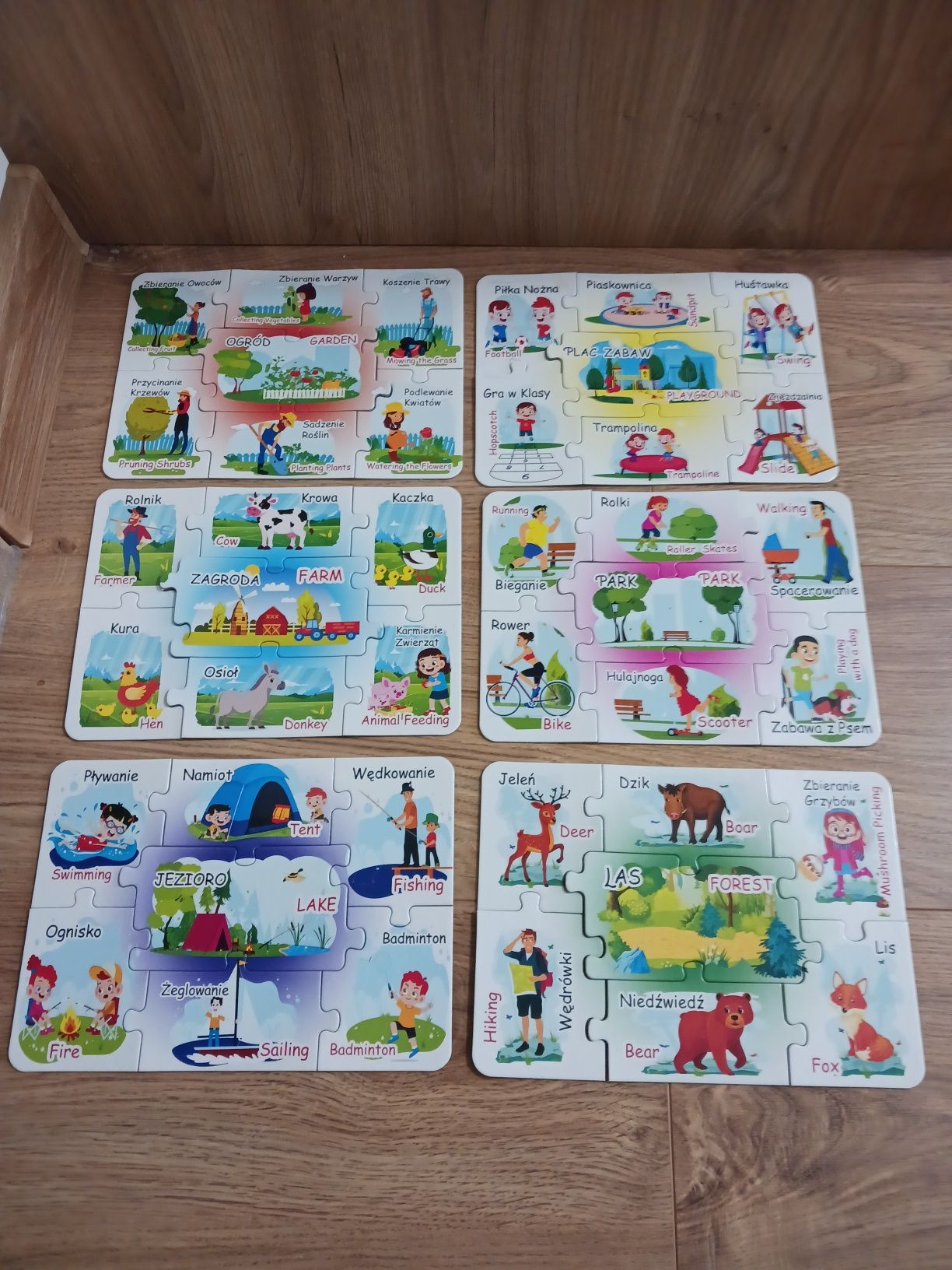 Ukladanka puzzle bajka Wokół nas