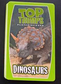 Dinosaurs Top Trumps Quiz gra dinozaury gra karciana fiszki angielski