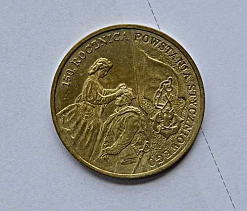 150 Rocznica Powstania Styczniowego - Medal , moneta , certyfikat