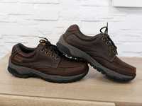 M&S Waterproof buty skórzane półbuty brązowe 44