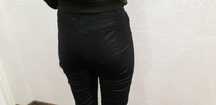 spodnie H&M czarne woskowane