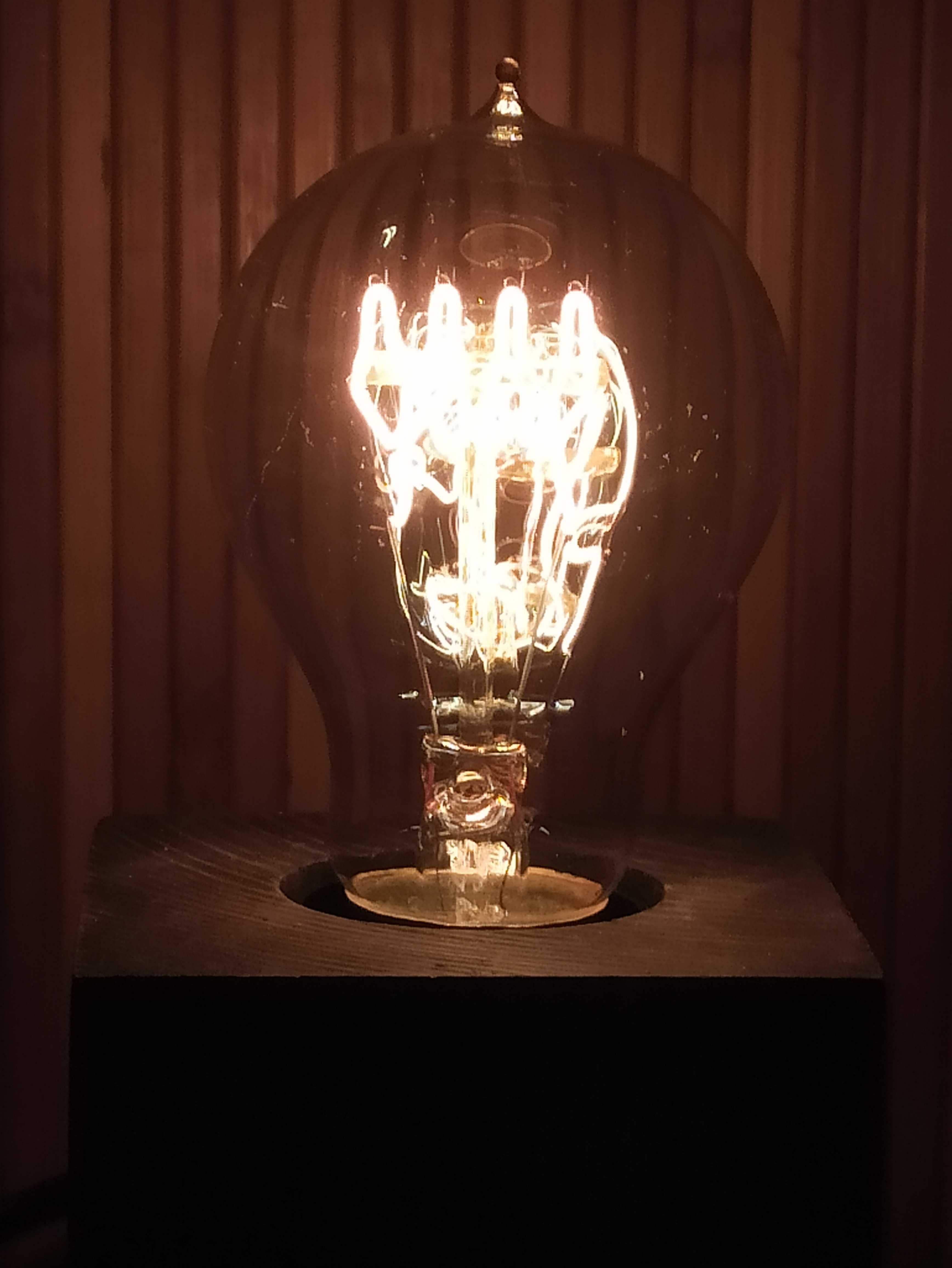 Лофт Лампа Эдисона Светильник настольный Ночник Куб