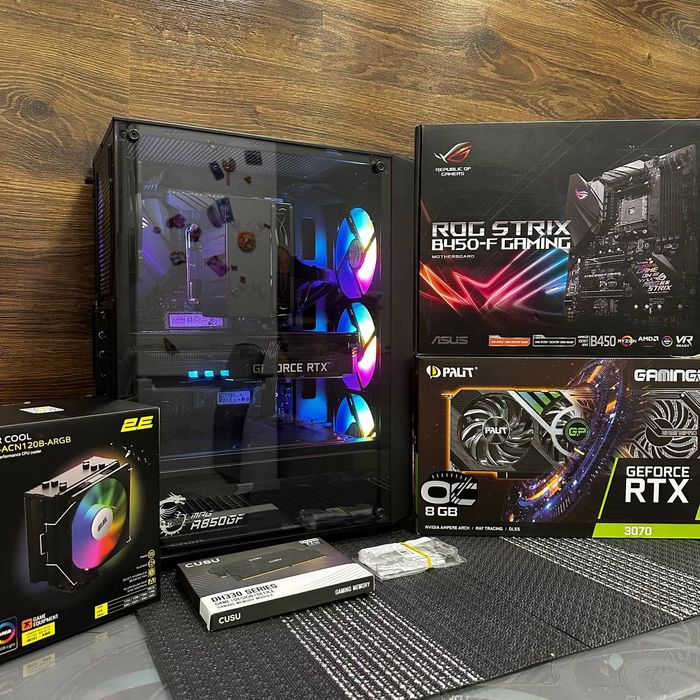 Компютер ryzen 5 5500/3070/32gb/NVMe 1.5TB