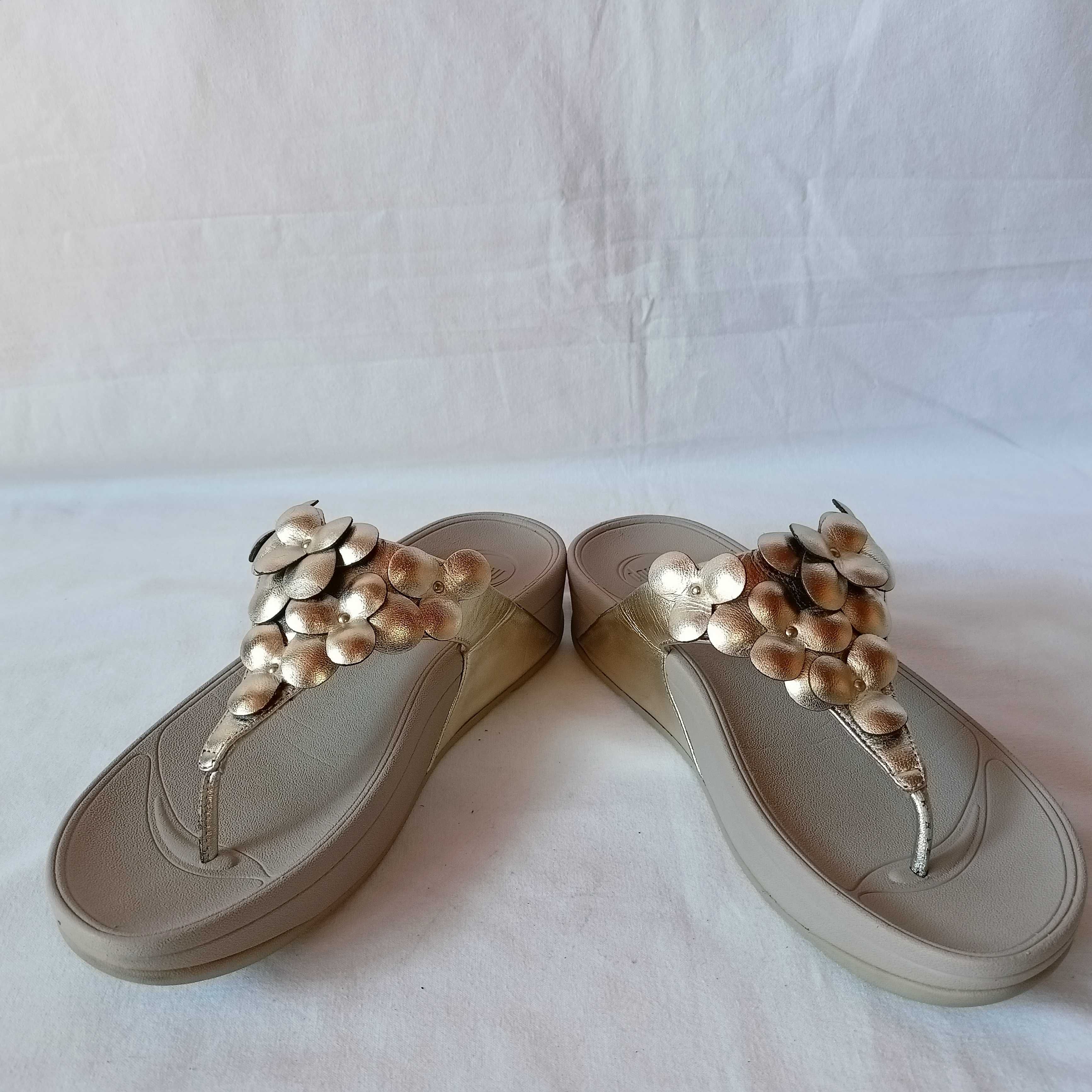 fitflop roz. 39 - dł. wkł. 25 cm /z metki/- skóra - stan bdb