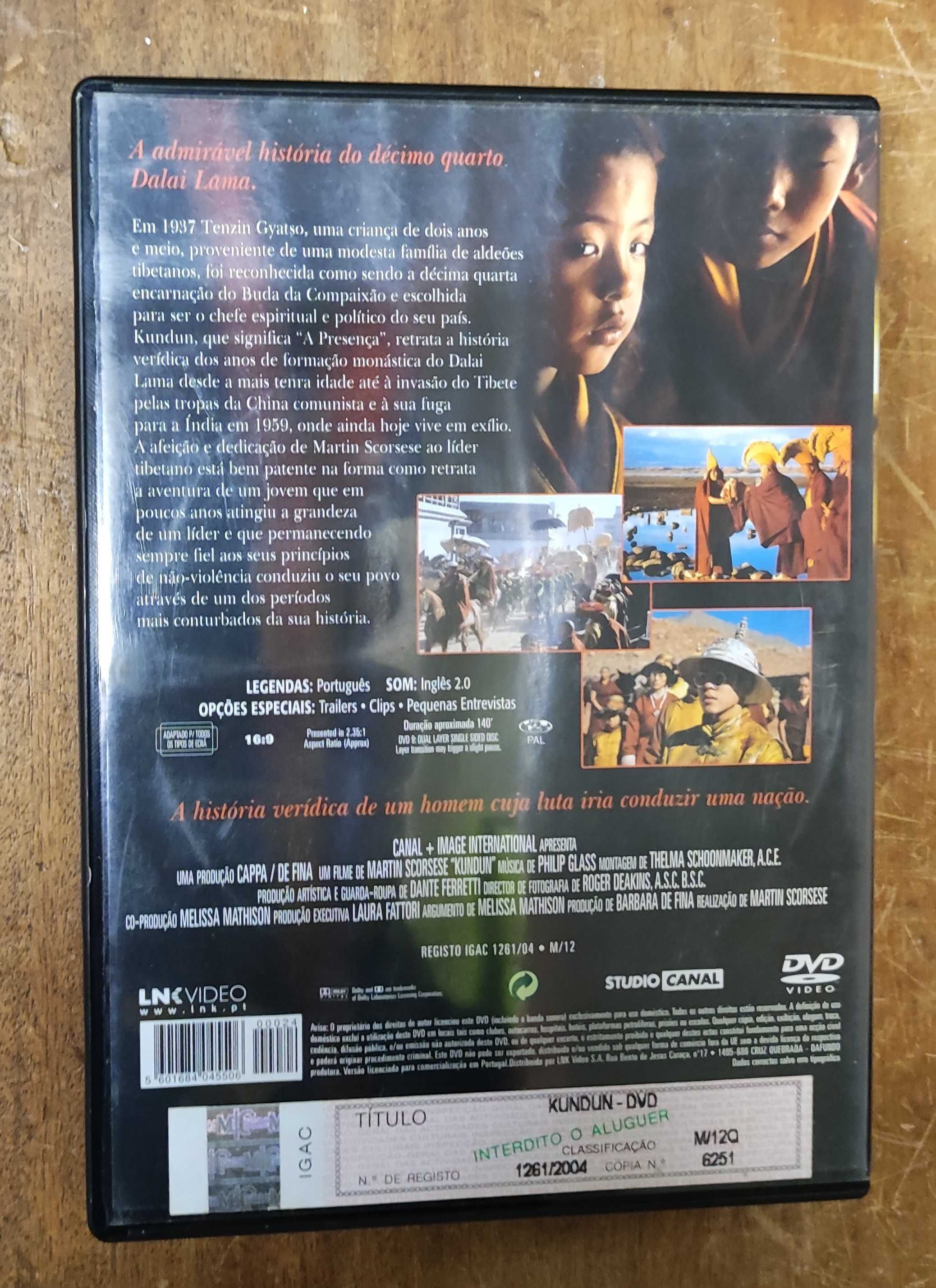 DVD - Kundun - Martin Scorsese