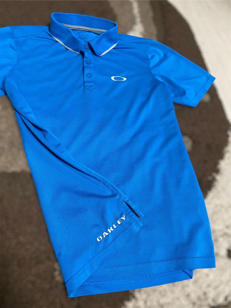 Футболка поло Oakley чоловіча синя оригінал
