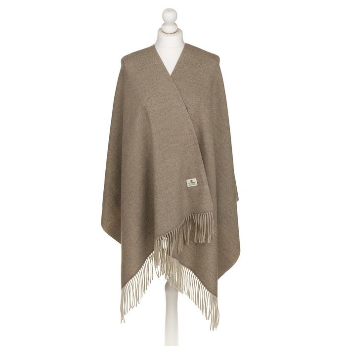 szal gładki damski w ciemnoszarym kolorze - peterson