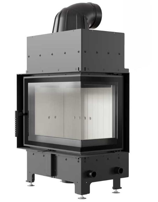 Kominek narożny w zabudowie wkładem FLOKI S 10 Lat GWARACJI Ząbkowice