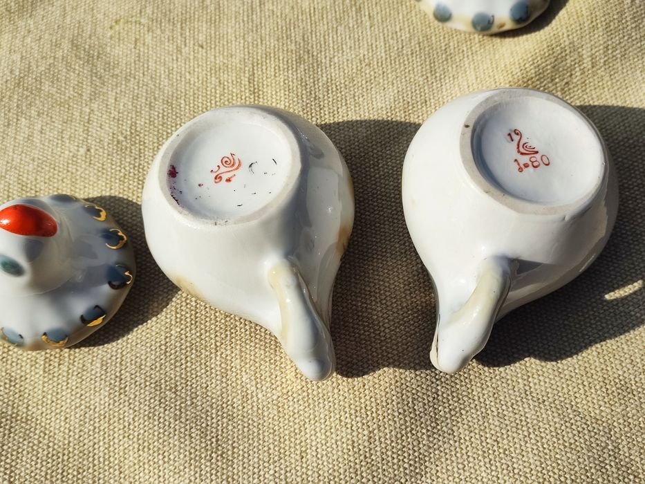 Solniczka KURA porcelanowa ZSRR,Połonne