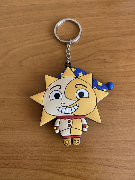 Zawieszka brelok breloczek promyk słońca dzień i noc kreskówka keyring