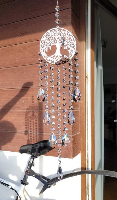 Łapacz Snów Słońca Drzewo Życia Szczęścia Zawieszka do okna GLAMOUR