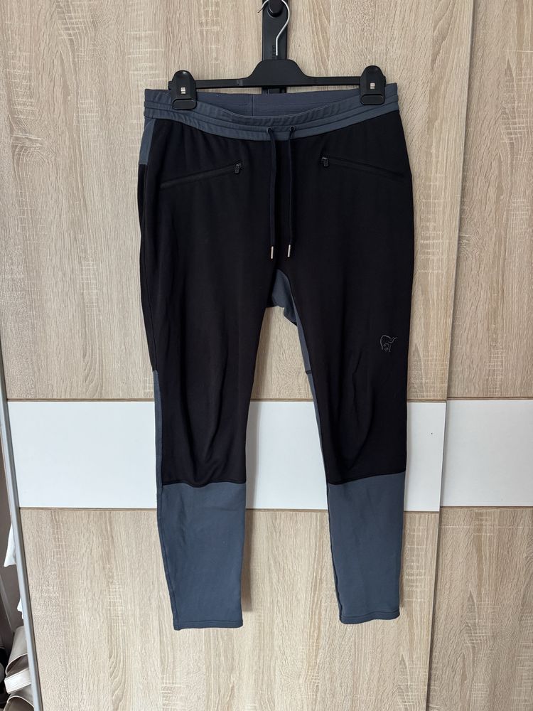 Spodnie Falketind Warm1 Norrona M Stretch Pants Logowane Caviar