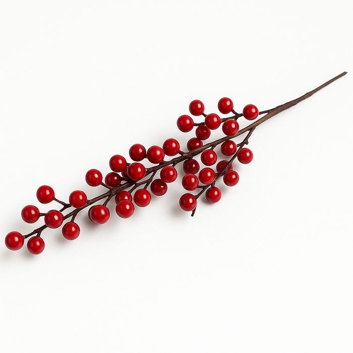 Gałązka ozdobna jarzębina GŁÓG 62 cm
