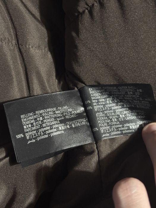 Casaco bouclé castanho Zara