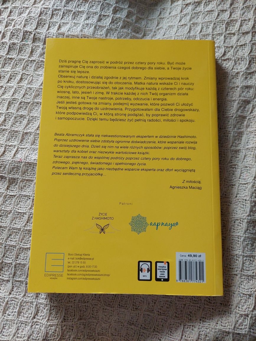 Książka hashimoto Twoje cztery pory roku Beata Abramczyk