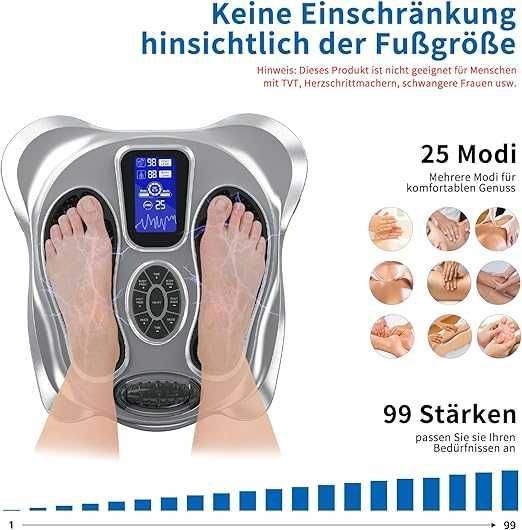 Creliver Medic Plus Stymulator Krążenia Krwi Masażer Stóp EMS (489b)