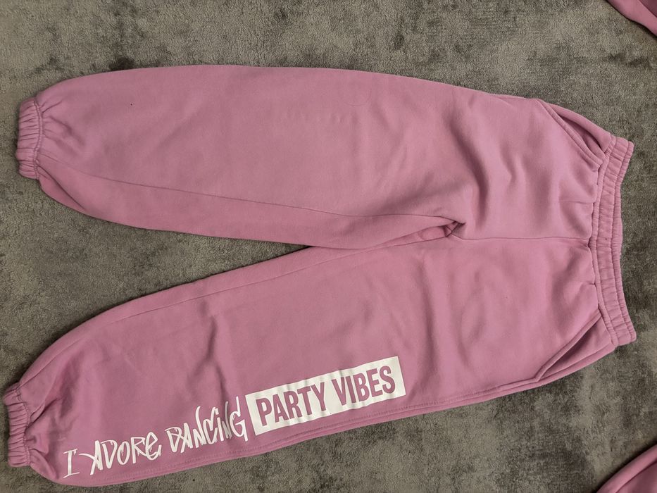 Zara dres różowy 164 bluza z kapturem i spodnie