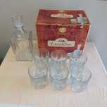 Conjunto de 8 peças de whisky