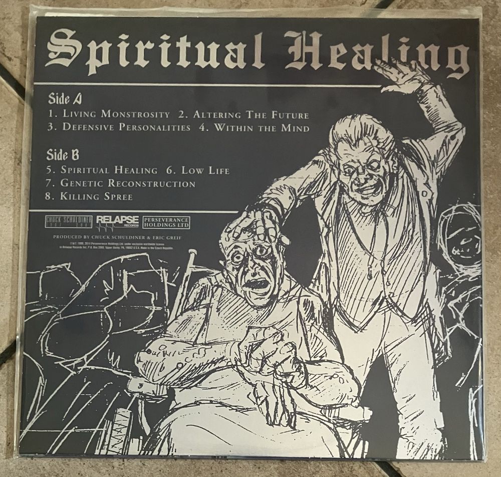 Death - Spiritual Healing LP Custom Tri-Color Merge with Splatter…