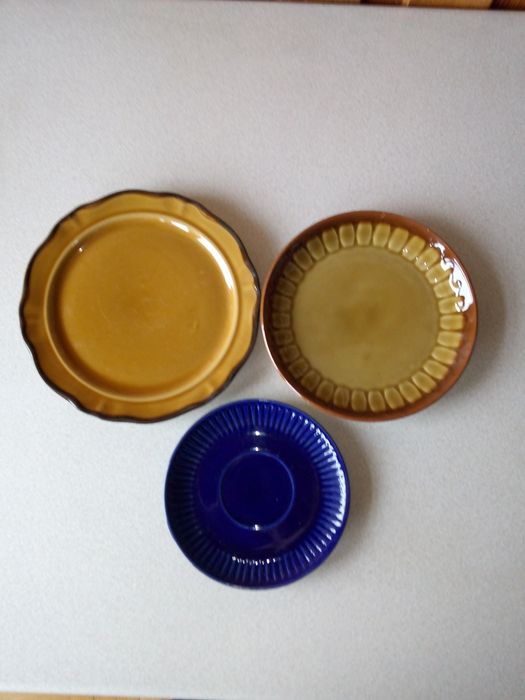 Porcelit PRL talerze deserowe Pruszków Tułowice