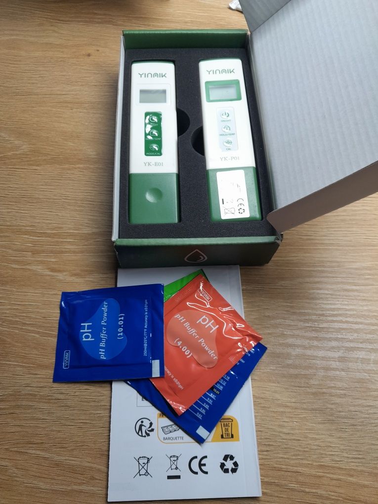 Cyfrowy miernik ph tester tds yinmik yk-pe01geu do akwarium wody pitne