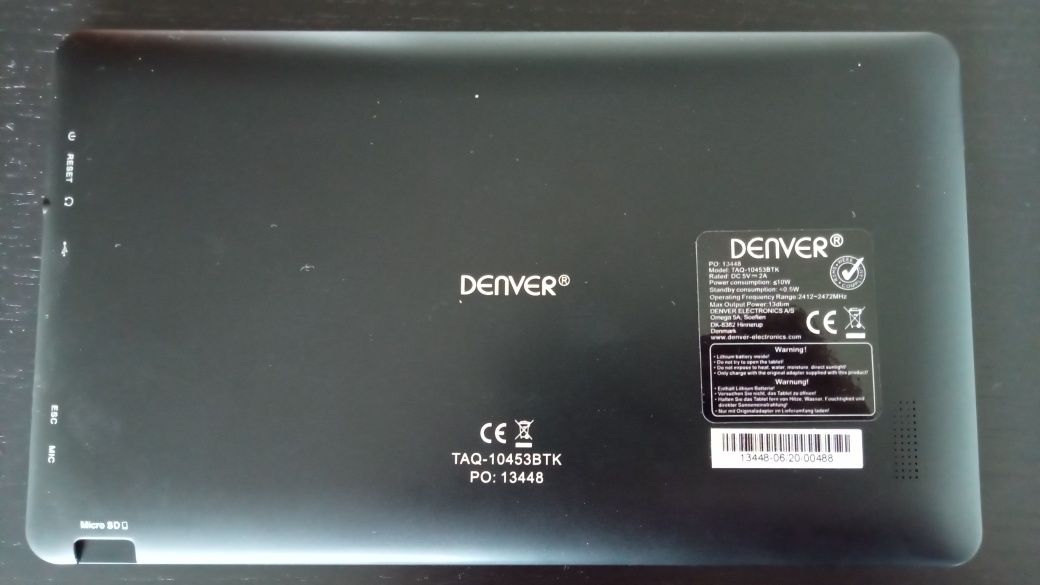 Tablet Denver com teclado Bluetooth