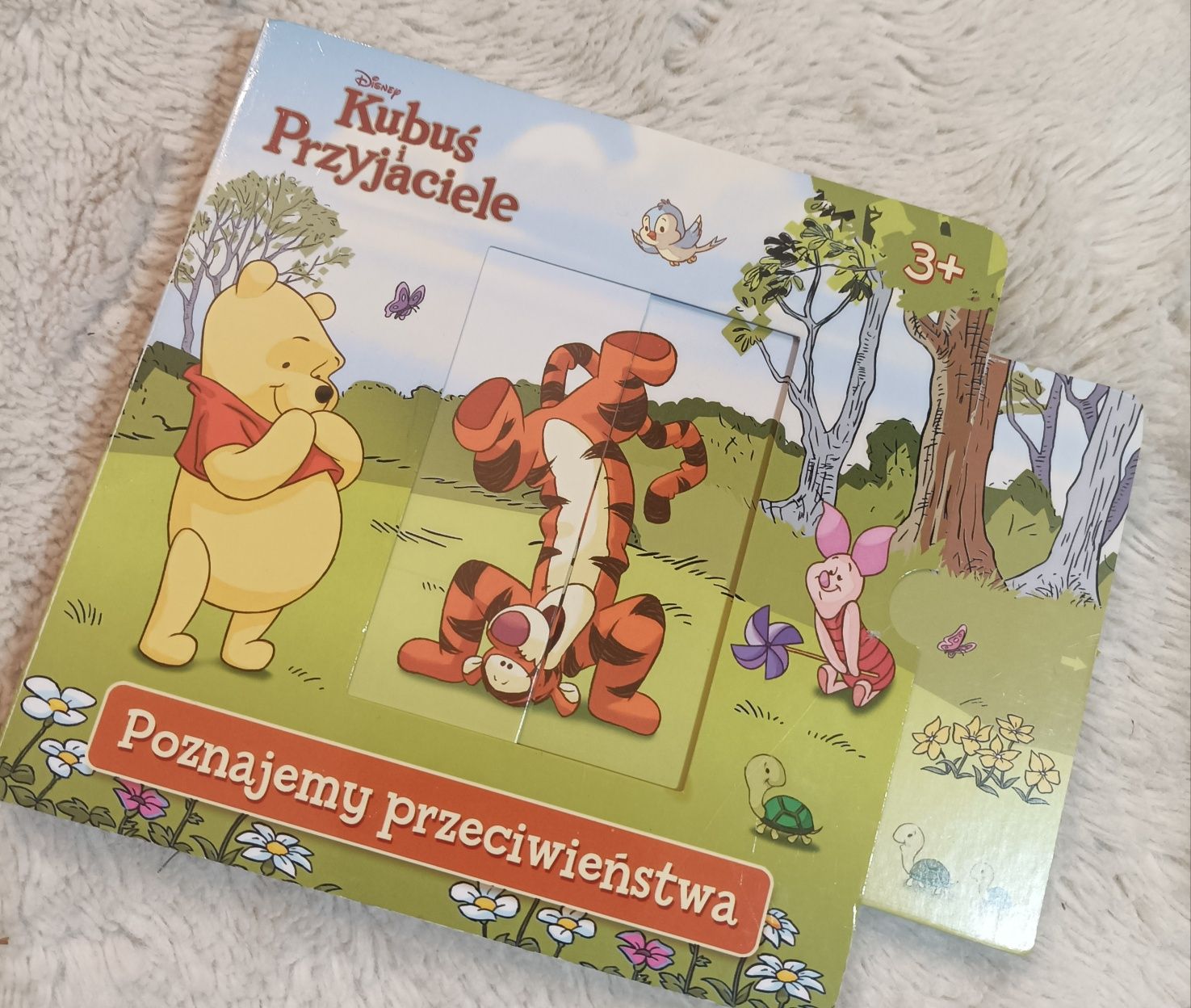 Książki Kubuś i przyjaciele3+(poznajemy przeciwieństwa,zadania puzzle)