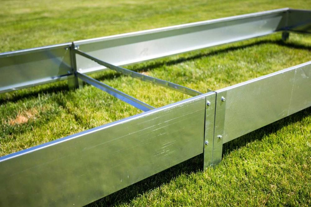 Grządka podwyższona metalowa ocynkowana 2m*0,65m*0,2m