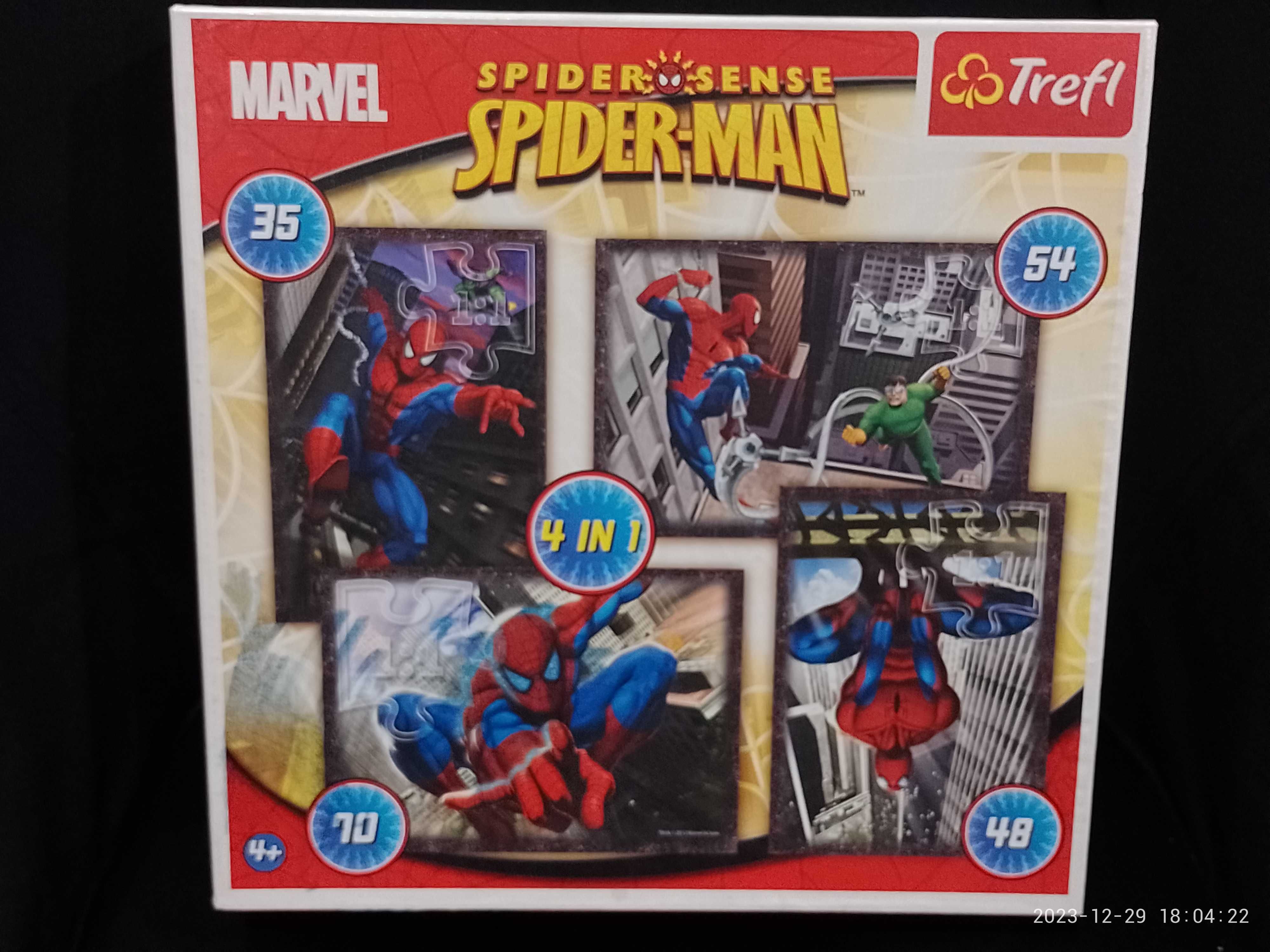 Puzzle Spiderman 4w1 MARVEL marki TREFL