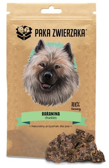 100% Baranina - zdrowy przysmak i nagroda dla psa Paka Zwierzaka 70g