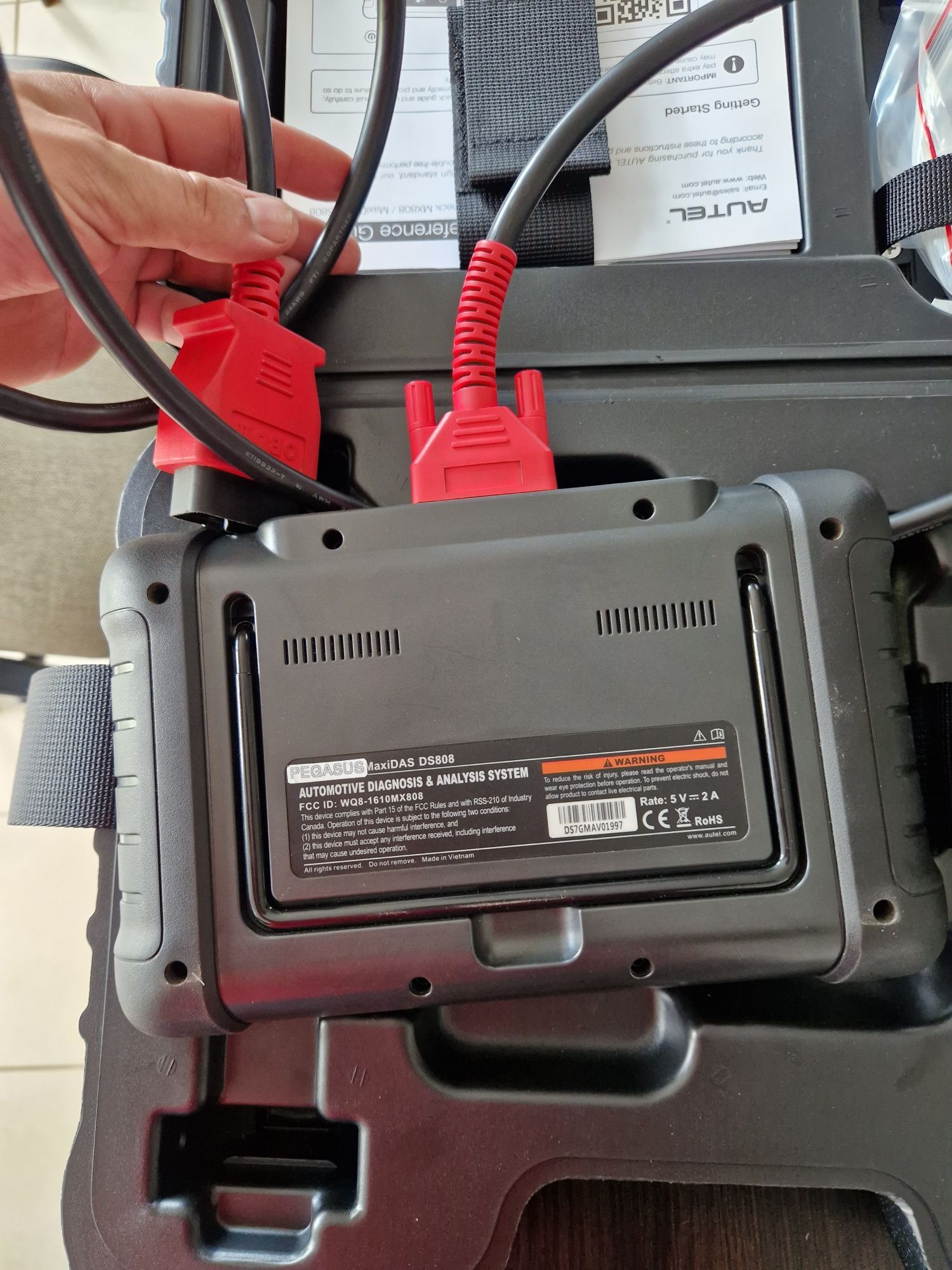 Tester diagnostyczny AUTEL MaxiDAS DS808 Bdb Stan Folia na ekranie